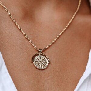 Atolea Golden Sun Neckace